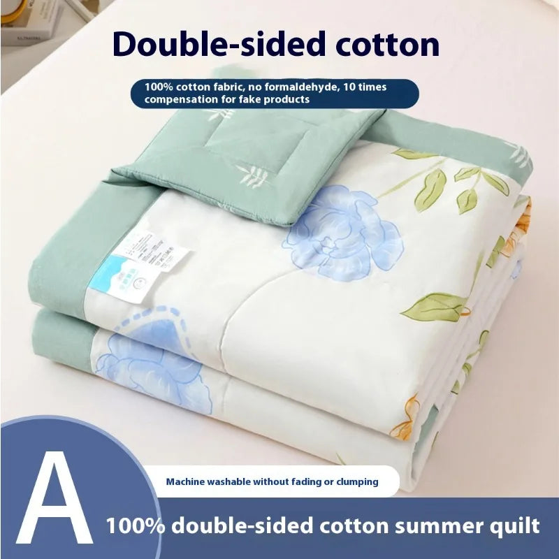 Summer Thin Quilt Soft Comforter,Four-season, Lightweight