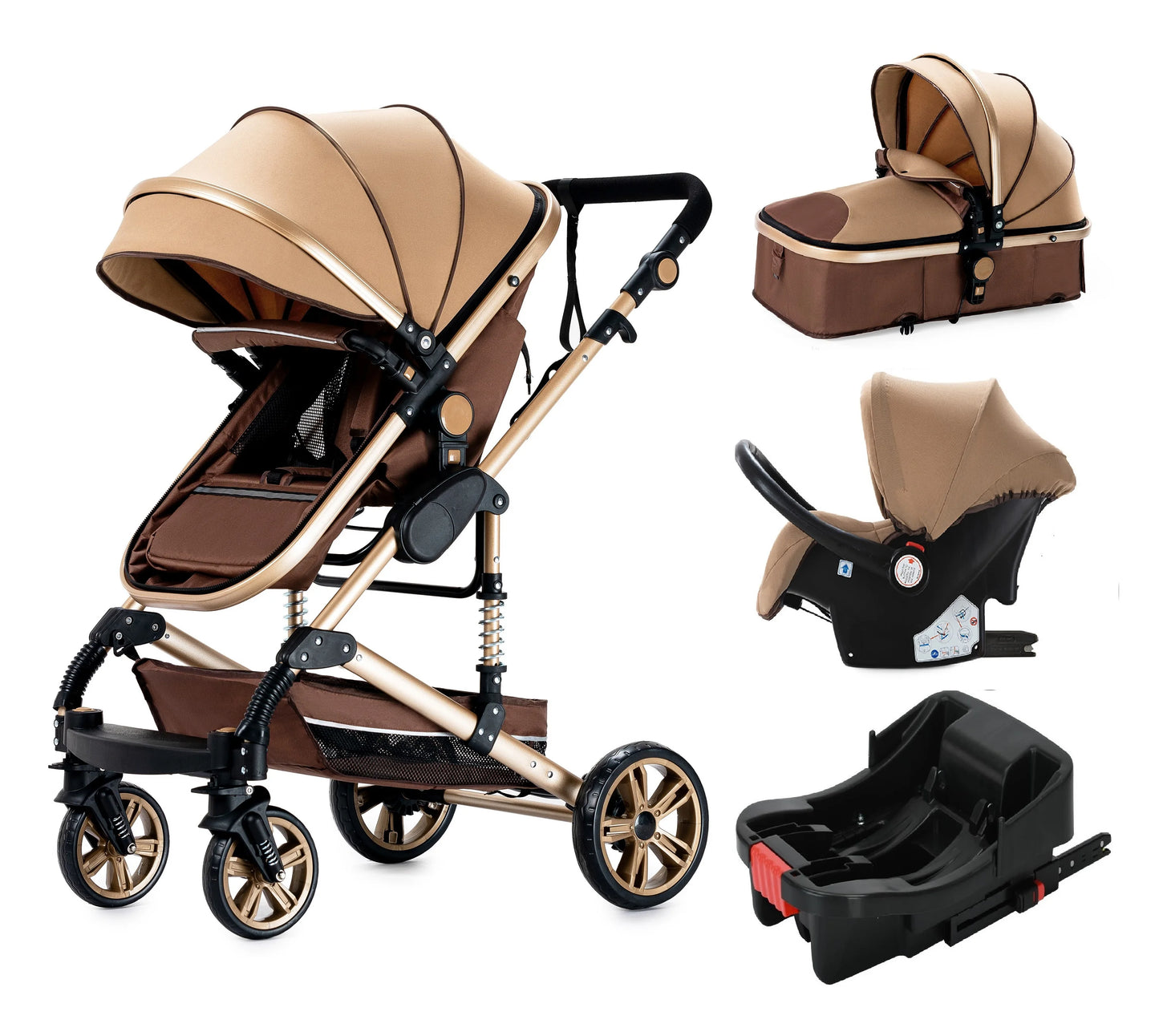 baby stroller 3 in 1 With Car Base