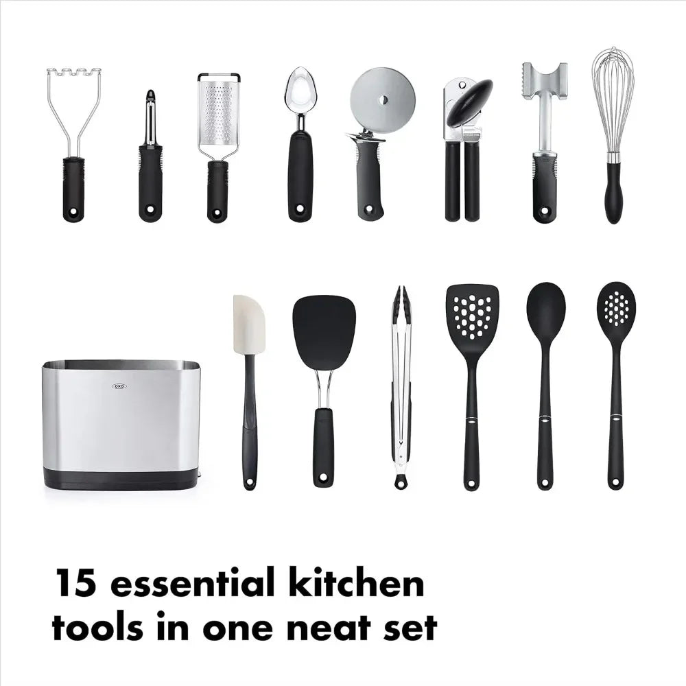 15-Piece Everyday Kitchen Utensil Set - Good Bargain Finds