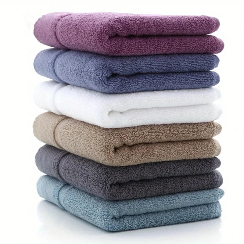 3/6pcs Plush, Soft Bathroom Hand Towels ,Solid Cotton Super Absorbent , Face/Hand Towel Home Hotel Towel Sets 34x75cm