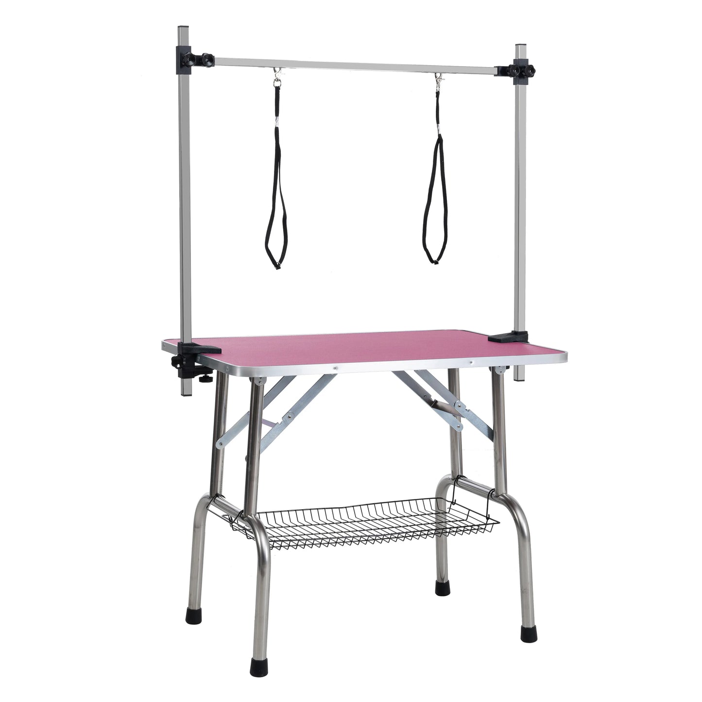 36"/46" Professional Dog/Pet Grooming Table, Adjustable Heavy Duty Portable w/Arm & Noose & Mesh Tray