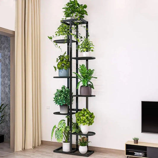 Metal 8 Tier Tall Plant Stand, Balcony Garden - Good Bargain Finds