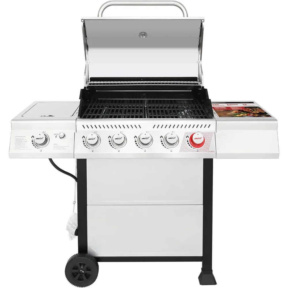 5-Burner BBQ Propane Grill, Stainless Steel - Good Bargain Finds